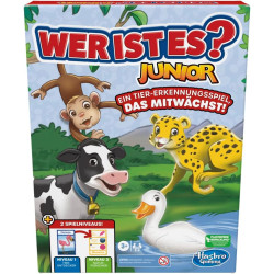 Hasbro Gaming Qui est-il? Jeu de société Junior pour les enfants d'âge préscolaire et les plus jeunes, jeu de recherche d'animau