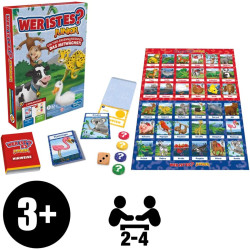 Hasbro Gaming Qui est-il? Jeu de société Junior pour les enfants d'âge préscolaire et les plus jeunes, jeu de recherche d'animau
