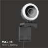 Mobility Lab - ML301310 – Webcam Filaire USB – Full HD, Pas de vis Universel intégré, Microphone intégré, Anneau LED réglable, P