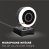 Mobility Lab - ML301310 – Webcam Filaire USB – Full HD, Pas de vis Universel intégré, Microphone intégré, Anneau LED réglable, P