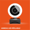 Mobility Lab - ML301310 – Webcam Filaire USB – Full HD, Pas de vis Universel intégré, Microphone intégré, Anneau LED réglable, P