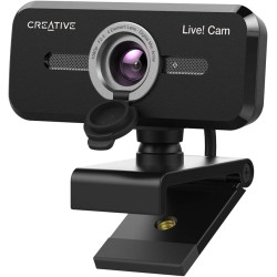 Creative live! cam sync 1080p v2 webcam usb grand angle avec fonction muet automatique et réduction du bruit pour les appels vid
