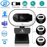 NexiGo StreamCam N930E, 1080P Webcam avec Anneau Lumineux et Couvercle de Privacité, Autofocus, Plug & Play, Caméra Web pour L'a