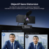 NexiGo N60 Pro Webcam 4K pour PC : capteur Sony 4K UHD, autofocus, 1080p 60 fps, Micro antibruit, Cache Vie privée, Objectif san