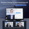 NexiGo N60 Pro Webcam 4K pour PC : capteur Sony 4K UHD, autofocus, 1080p 60 fps, Micro antibruit, Cache Vie privée, Objectif san