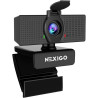 NexiGo N60 1080P Webcam, Full HD avec Microphone, Champ de Vision Ajustable, Zoom, Logiciel de contrôle et de Protection de la V