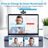 NexiGo N60 1080P Webcam, Full HD avec Microphone, Champ de Vision Ajustable, Zoom, Logiciel de contrôle et de Protection de la V