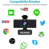 NexiGo N60 1080P Webcam, Full HD avec Microphone, Champ de Vision Ajustable, Zoom, Logiciel de contrôle et de Protection de la V