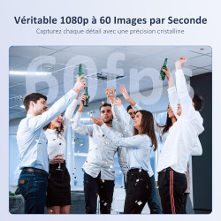 NexiGo HelloCam Pro, Webcam avec Windows Hello, Autofocus 1080P 60FPS, Véritable Confidentialité, Obturateur Électronique Automa