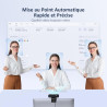 NexiGo HelloCam Pro, Webcam avec Windows Hello, Autofocus 1080P 60FPS, Véritable Confidentialité, Obturateur Électronique Automa