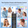 NexiGo N990 4K PTZ Zoomable Webcam, Système de Caméra de Vidéoconférence avec Zoom Numérique 5X, Préréglage de Position, Double 