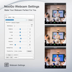 NexiGo 2021 AutoFocus 1080P Webcam with Microphone and Privacy Cover, Business Streaming USB Web Camera, Plug and Play, for Onli
