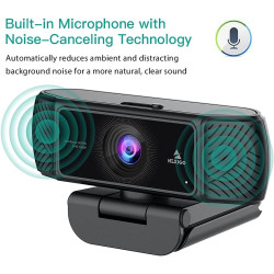 NexiGo 2021 AutoFocus 1080P Webcam with Microphone and Privacy Cover, Business Streaming USB Web Camera, Plug and Play, for Onli