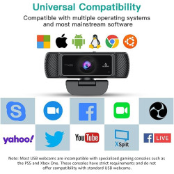 NexiGo 2021 AutoFocus 1080P Webcam with Microphone and Privacy Cover, Business Streaming USB Web Camera, Plug and Play, for Onli