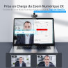 NexiGo N60 Pro (Gen 2) Webcam 1080P avec objectif sans distorsion, câble de données USB 3.0 vers Type-C, microphone à réduction 
