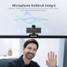 NexiGo N60 Pro (Gen 2) Webcam 1080P avec objectif sans distorsion, câble de données USB 3.0 vers Type-C, microphone à réduction 