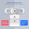 NexiGo Webcam N660P (Gen 2) 1080p 60 fps avec contrôle logiciel, double microphone et housse, autofocus, caméra Web HD USB pour 