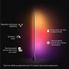 Philips hue play lampadaire, barre led rgbwwic, 122 cm, blanc ambiance, dégradés multicolores, connectée, alexa, google home, ap