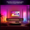 Philips hue play lampadaire, barre led rgbwwic, 122 cm, blanc ambiance, dégradés multicolores, connectée, alexa, google home, ap