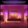 Philips hue play lampadaire, barre led rgbwwic, 122 cm, blanc ambiance, dégradés multicolores, connectée, alexa, google home, ap
