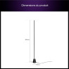 Philips hue play lampadaire, barre led rgbwwic, 122 cm, blanc ambiance, dégradés multicolores, connectée, alexa, google home, ap