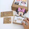 WONDEE Disney Lampe Minnie Mouse Personnalisable avec Nom et Dessins, Veilleuse Minnie Bébé et Enfant Personnalisée - Deco Chamb