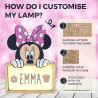 WONDEE Disney Lampe Minnie Mouse Personnalisable avec Nom et Dessins, Veilleuse Minnie Bébé et Enfant Personnalisée - Deco Chamb