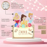 WONDEE Disney Princesses Lampe Veilleuse Bébé et Enfant Personnalisée Belle, La Belle au Bois Dormant et Cendrillon - Disney Ide
