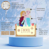 WONDEE Disney Frozen Lampe Veilleuse Bébé et Enfant Personnalisée avec Nom et Dessins La Reine des Neiges Princesse Elsa et Anna