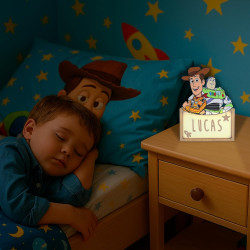 WONDEE Disney Lampe Toy Story Personnalisable, Créez Votre Design à la Maison avec Lettres et Dessins - Veilleuse Enfant et Bebe