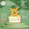 WONDEE Disney Veilleuse Bebe et Enfant Personnalisée Winnie l'Ourson, Créez votre design à la maison avec lettres et dessins - L