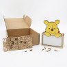 WONDEE Disney Veilleuse Bebe et Enfant Personnalisée Winnie l'Ourson, Créez votre design à la maison avec lettres et dessins - L