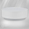 BRILONER - Plafonnier LED avec abat-jour en tissu, 16 W 2800 lm, lumière blanc chaud, lustre salon, chambre, luminaire cuisine, 