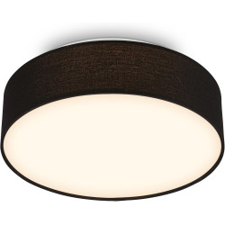 BRILONER - Plafonnier LED avec abat-jour en tissu, 16 W 2800 lm, lumière blanc chaud, lustre salon, chambre, luminaire cuisine, 