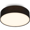 BRILONER - Plafonnier LED avec abat-jour en tissu, 16 W 2800 lm, lumière blanc chaud, lustre salon, chambre, luminaire cuisine, 
