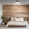 BRILONER - Plafonnier LED avec abat-jour en tissu, 16 W 2800 lm, lumière blanc chaud, lustre salon, chambre, luminaire cuisine, 