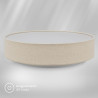 Briloner - plafonnier led avec abat-jour en tissu, 24 w 2600 lm, lumière blanc chaud, lustre salon, chambre, luminaire cuisine, 