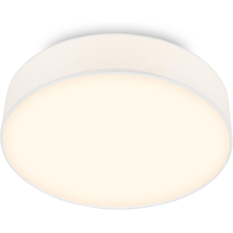 BRILONER - Plafonnier LED avec abat-jour en tissu, 24 W 2600 lm, lumière blanc chaud, lustre salon, chambre, luminaire cuisine, 