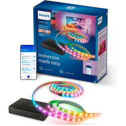 Philips Smart Lighting HDMI Sync Box 2.1 8 K, Rétroéclairage TV 75-85 pouces, Ruban LED RGBIC, Taux de Rafraîchissement Ultra-Ra