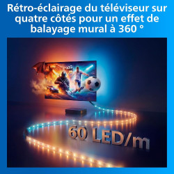Philips Smart Lighting HDMI Sync Box 2.1 8 K, Rétroéclairage TV 75-85 pouces, Ruban LED RGBIC, Taux de Rafraîchissement Ultra-Ra