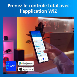 Philips Smart Lighting HDMI Sync Box 2.1 8 K, Rétroéclairage TV 75-85 pouces, Ruban LED RGBIC, Taux de Rafraîchissement Ultra-Ra