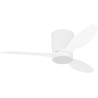 EGLO Ventilateur de plafond LED Baracarès, 3 pales, éclairage dimmable | télécommande, minuterie, moteur DC, lumière blanc chaud