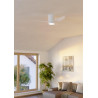 EGLO Ventilateur de plafond LED Baracarès, 3 pales, éclairage dimmable | télécommande, minuterie, moteur DC, lumière blanc chaud