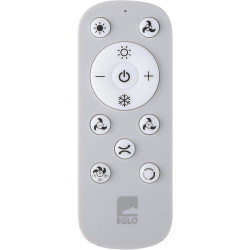 EGLO Ventilateur de plafond LED Baracarès, 3 pales, éclairage dimmable | télécommande, minuterie, moteur DC, lumière blanc chaud