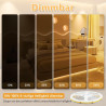 Bande LED COB - 10 m - Blanc chaud - 3000 K - Intensité variable - 24 V - Flexible - Avec bloc d'alimentation et télécommande RF