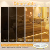 Wefomey 10M COB Ruban LED Blanc Chaud 3000K 324LED/M CRI90 Haute Luminosité 24V Dimmable avec Télécommande et Alimentation, Pour