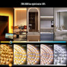 Wefomey 30M Ruban LED Blanc Chaud à Blanc Froid 2700k à 6500k Dimmable, Bande LED 24V avec App Contrôle, Alimentation et Télécom
