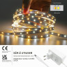Wefomey 30M Ruban LED Blanc Chaud à Blanc Froid 2700k à 6500k Dimmable, Bande LED 24V avec App Contrôle, Alimentation et Télécom