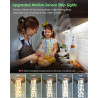 Wefomey Ruban LED Blanc Chaud avec Detecteur de Mouvement, 3M Imperméable Dimmable 2700-6500K Bande LED Blanc Froid pour Cuisine
