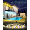 Wefomey Ruban LED Blanc Chaud avec Detecteur de Mouvement, 3M Imperméable Dimmable 2700-6500K Bande LED Blanc Froid pour Cuisine